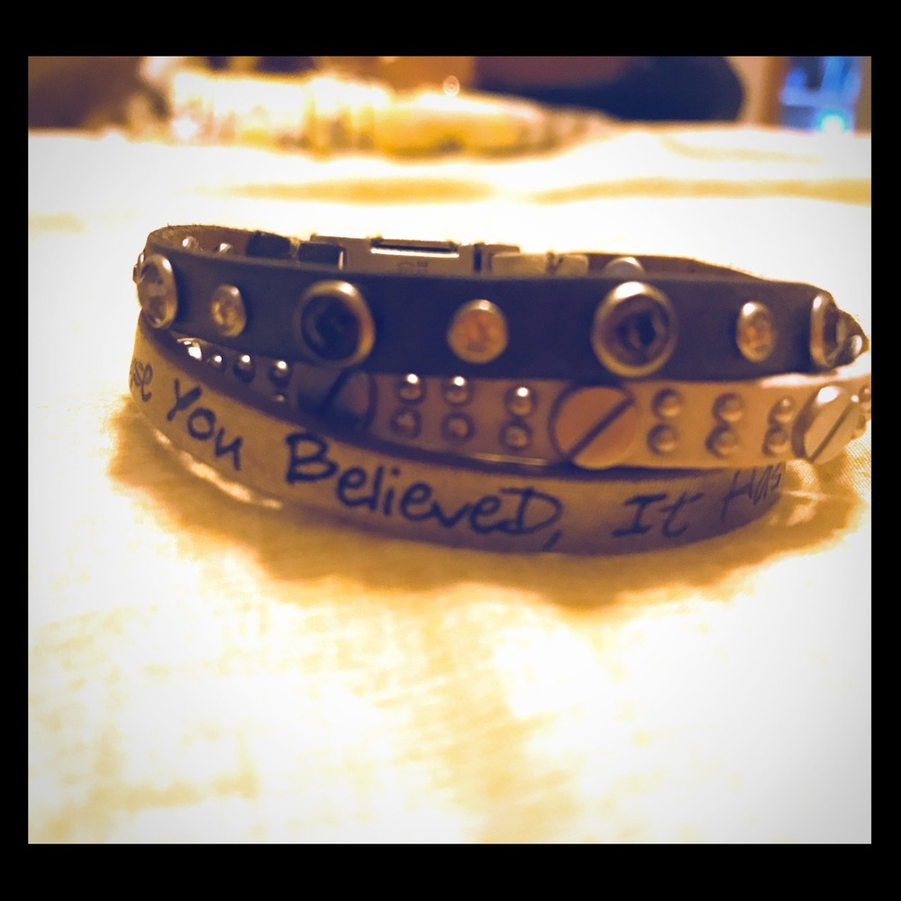 Inspirational wrap bracelet